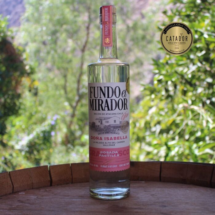 Pisco Doña Isabella 45º 750cc - Fundo el Mirador